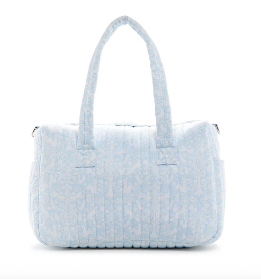 TRVL Design Quilted Stroller Bag - Woodland Blue