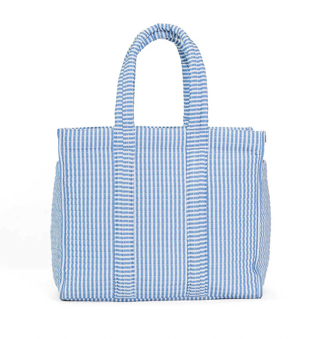 TRVL Design Quilted Go Go Tote - Pimlico Striped Chambray