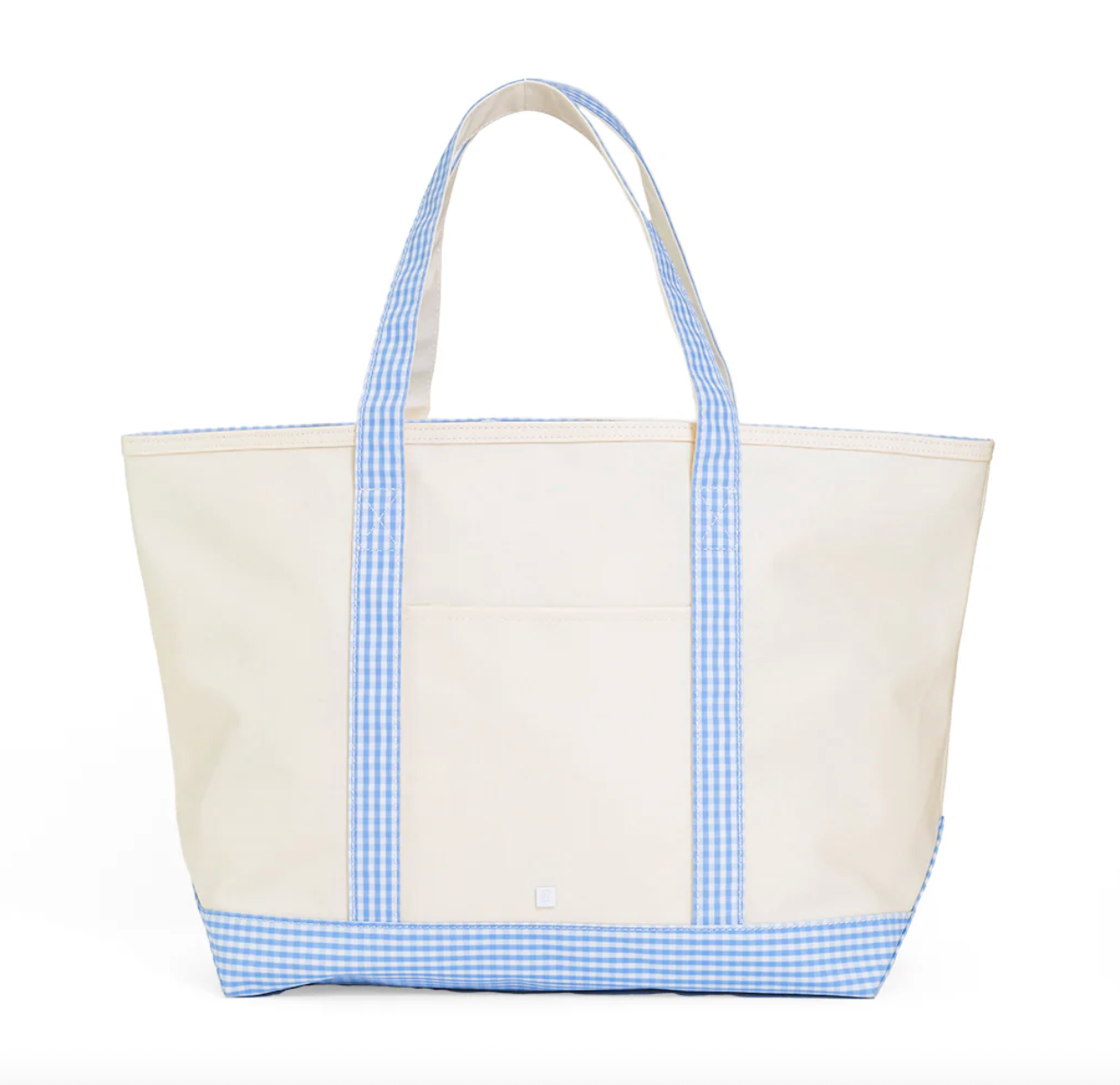TRVL Design Maxi Tote - Gingham Sky Trim
