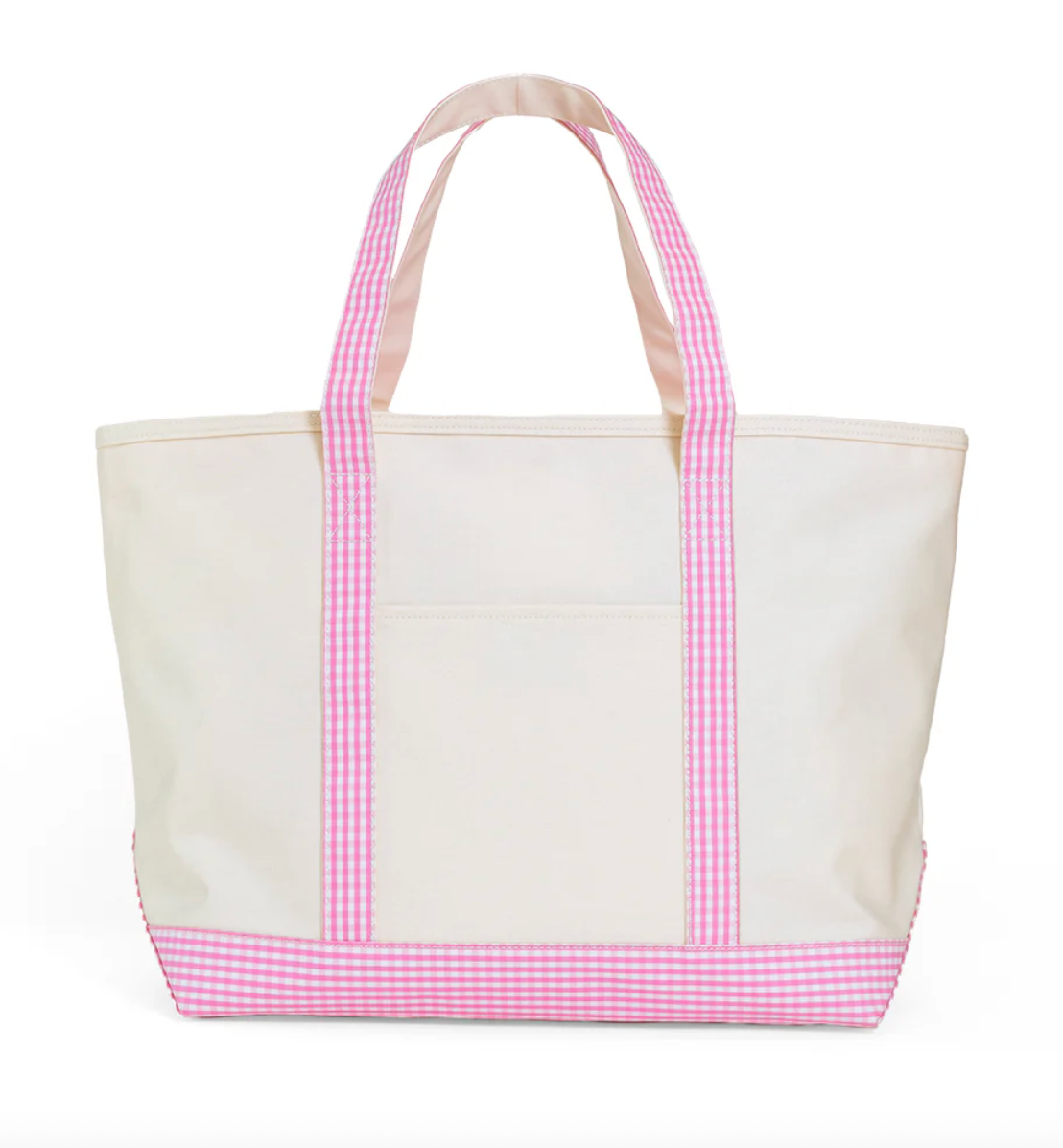 TRVL Design Maxi Tote - Gingham Pink Trim