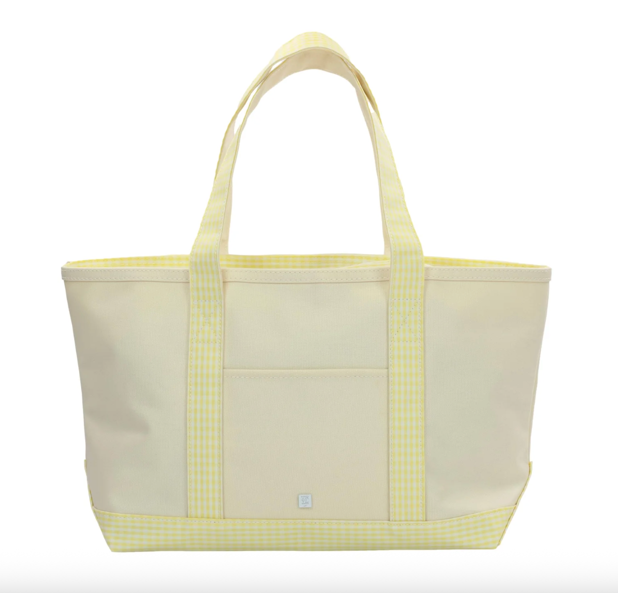 TRVL Design Medium Tote - Gingham Buttercup Trim