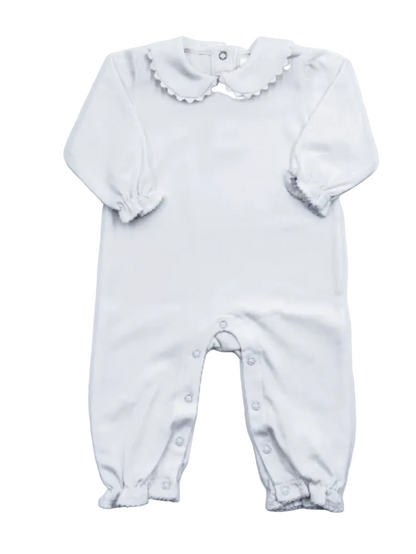 Valentine's Day - Girl's Picot Trim Romper