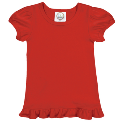 Valentine's Day - Girl's Ruffled T-Shirt
