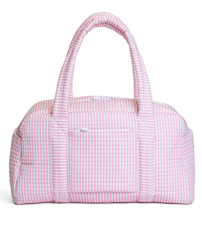 TRVL Design Quilted Grande Duffel - Pimlico Striped Dusty Rose