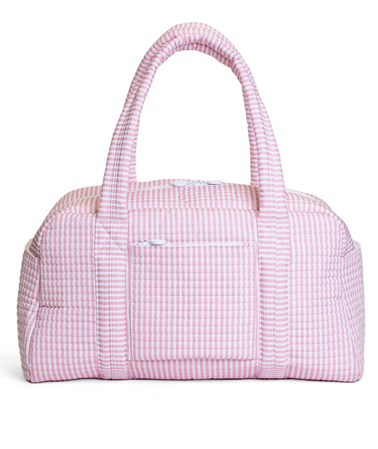 TRVL Design Quilted Grande Duffel - Pimlico Striped Dusty Rose