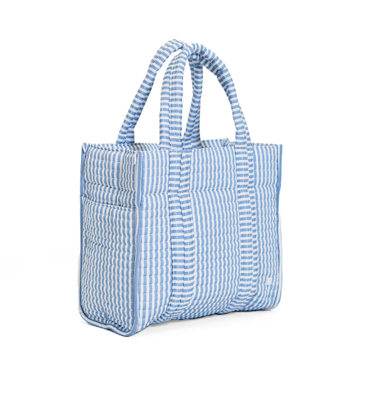 TRVL Design Mini Go Go Tote - Pimlico Striped Chambray