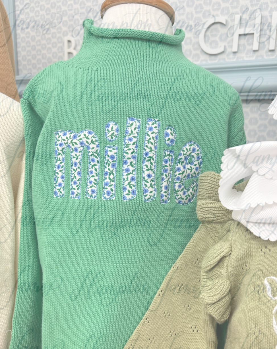 Rollneck Sweater - Kelly Green