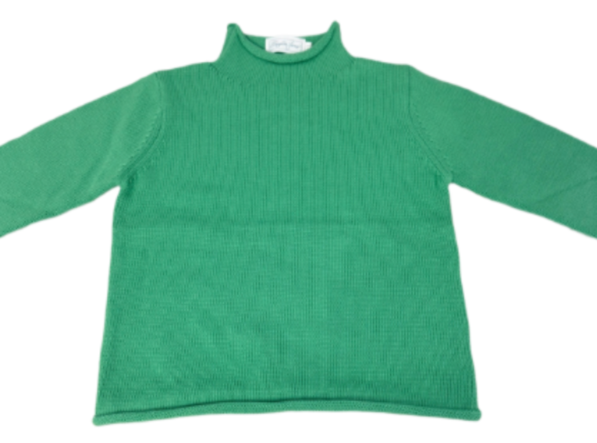 Rollneck Sweater - Kelly Green
