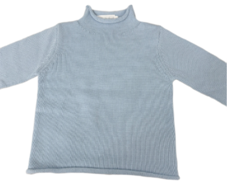 Rollneck Sweater - Light Blue