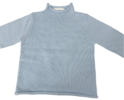 Rollneck Sweater - Light Blue