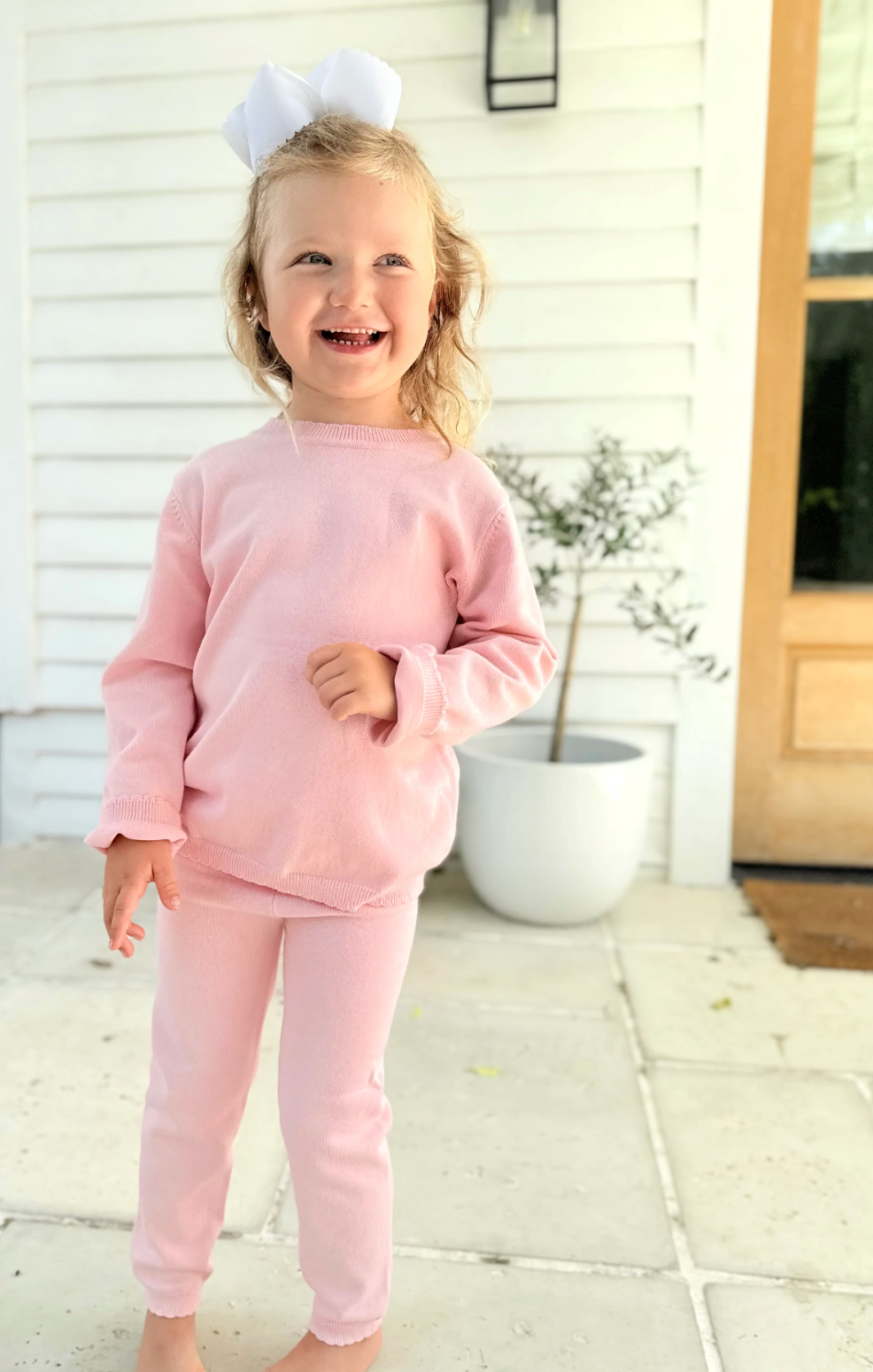 Girls Knit Organic Cotton Set