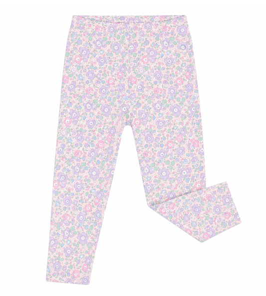 Light Pink Floral Leggings