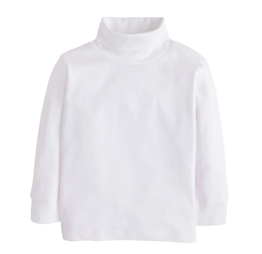 Unisex White Turtleneck