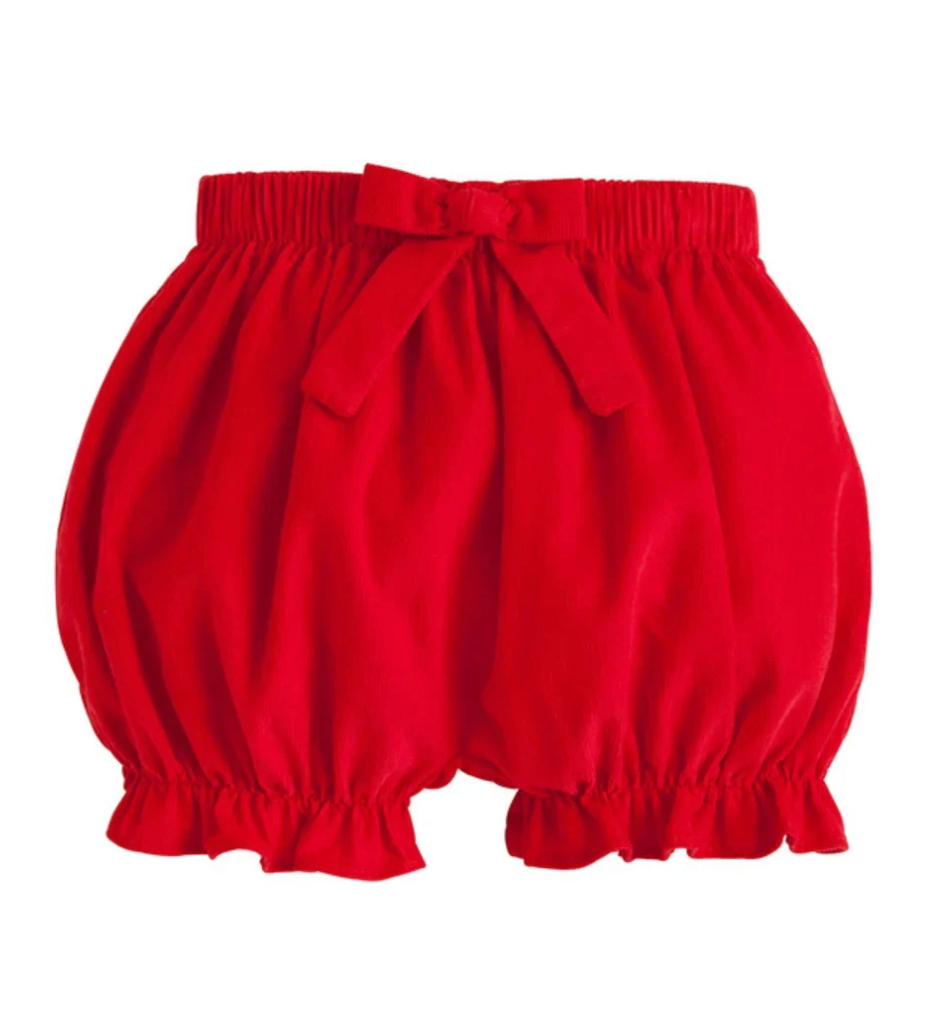 Girls Red Bloomer Shorts