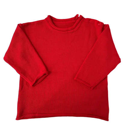Red Rollneck Sweater