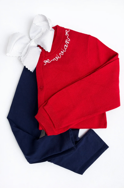 Unisex Red Cardigan