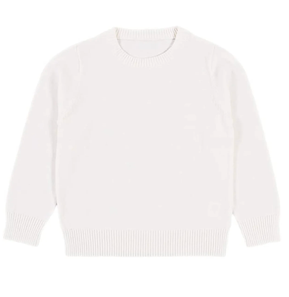 Unisex White Campure Sweater