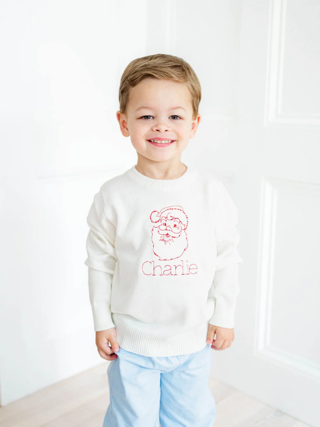 Unisex White Campure Sweater