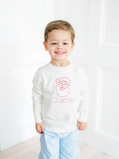 Unisex White Campure Sweater