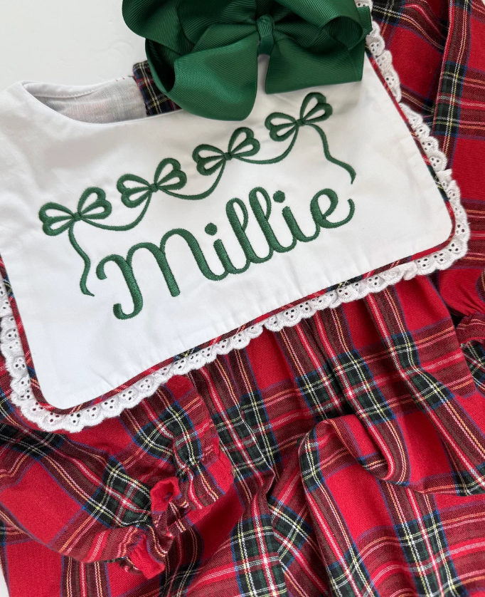 Girls Plaid Christmas Dress