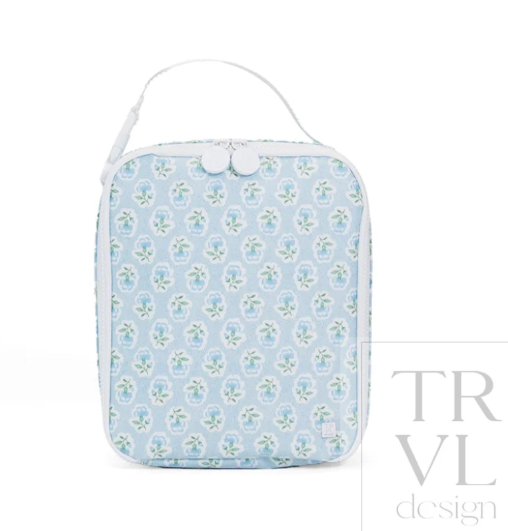 TRVL Design Insulated Lunch Bag - Petite Fleur Blue