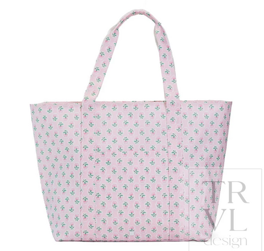 TRVL Design Jumbo Tote - Petite Fleur Pink