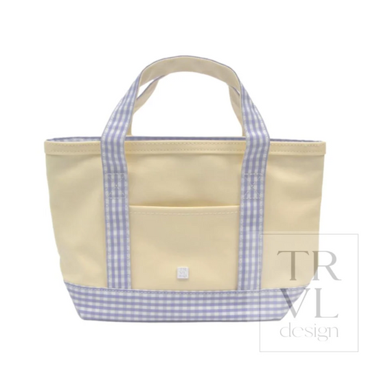 TRVL Design Mini Tote - Gingham Lilac