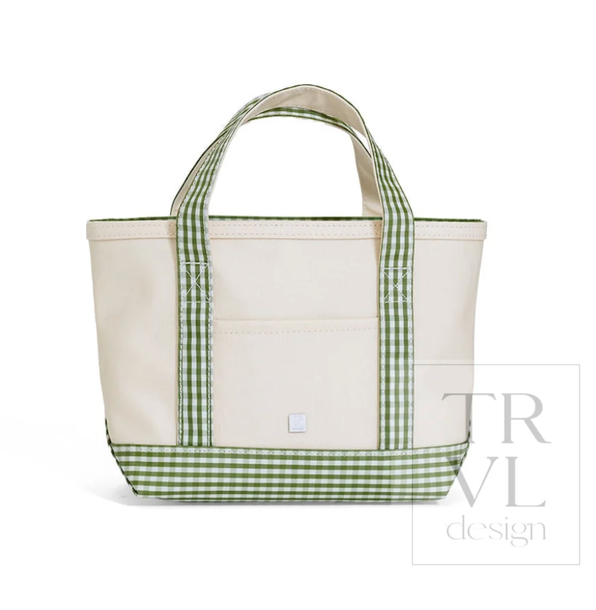 TRVL Design Mini Tote - Gingham Moss