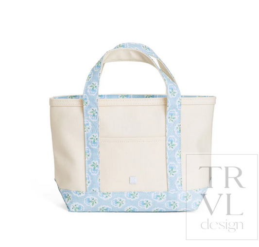 TRVL Design Mini Tote - Petite Fleur Blue