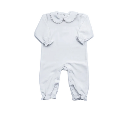 Scalloped Collared Romper