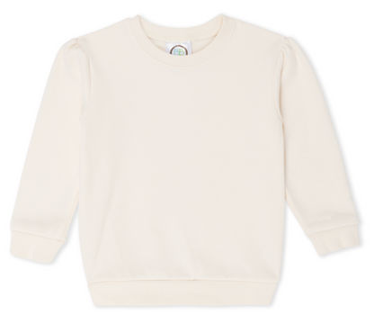 Girl's Puff Sleeve Sweatshirt