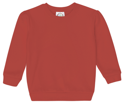 Girl's Puff Sleeve Sweatshirt