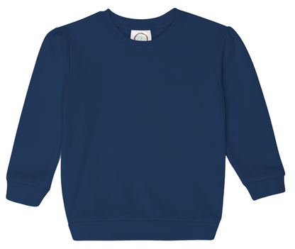 Girl's Puff Sleeve Sweatshirt