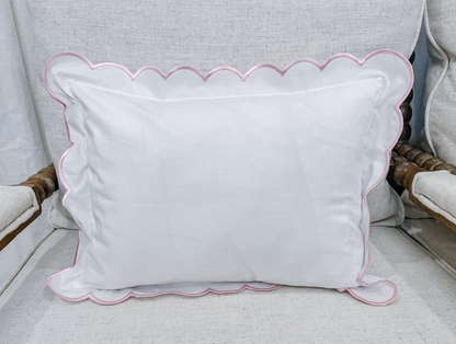 Scalloped Edge Pillow Sham - 12x16