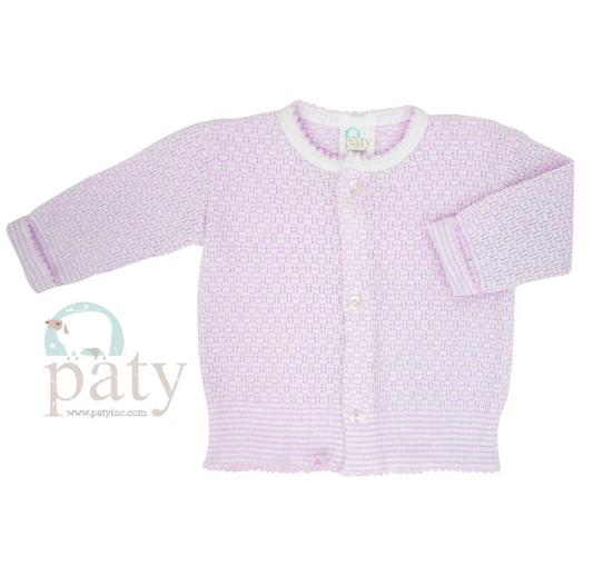 Paty Knit Cardigan - Lavender