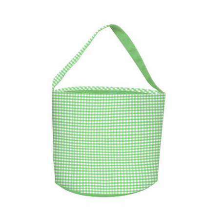 Gingham Halloween Bucket Bag