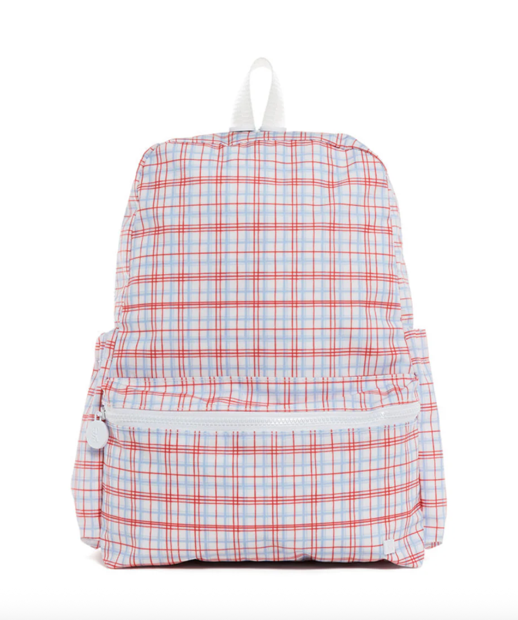 TRVL Design Backpacker - Classic Plaid Red