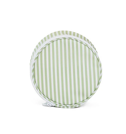 TRVL Design Jewelry/Paci Round - Pimlico Striped Sage