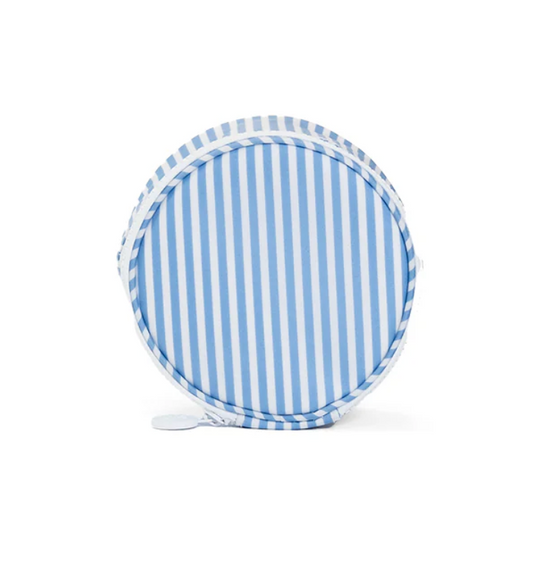 TRVL Design Jewelry/Paci Round - Pimlico Striped Chambray