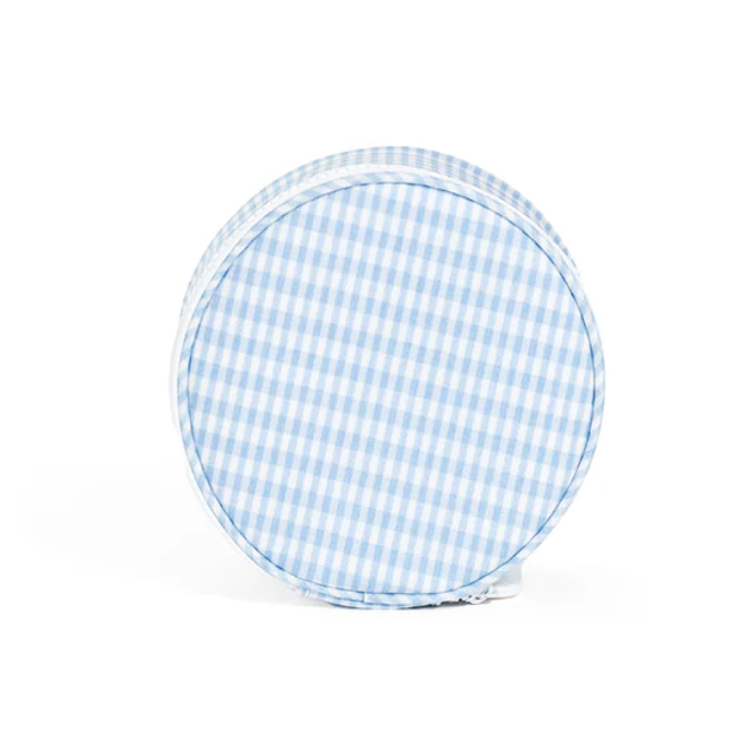 TRVL Design Jewelry/Paci Round - Gingham Mist