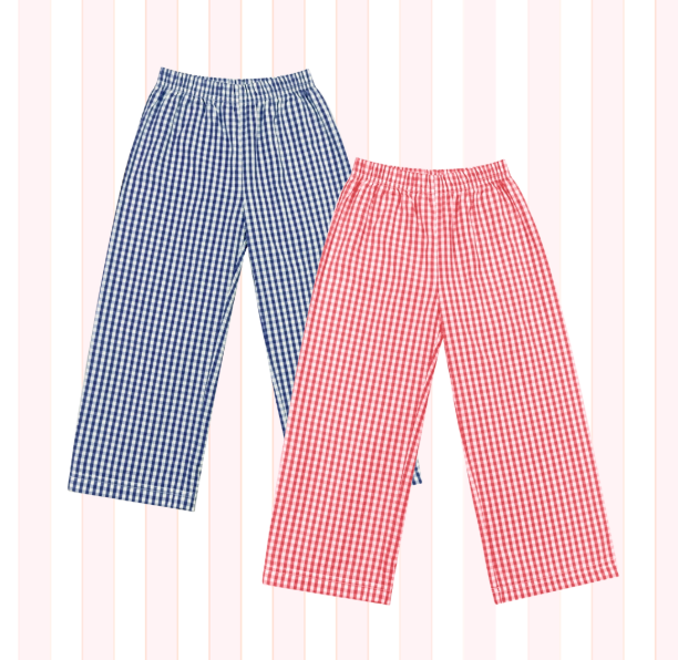 Boy's Gingham Pants