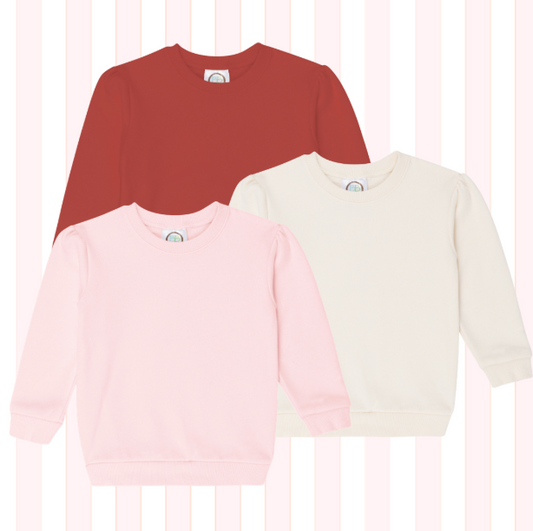 Valentine's Day - Puff Sleeve Sweatshirt