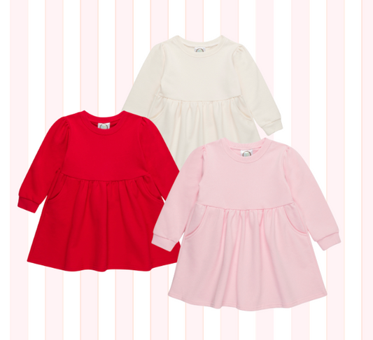 Valentine's Day - Sweatshirt Dress with Pockets