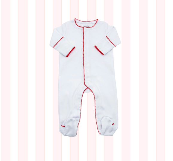 Valentine's Day - Pictot Trimmed Footies