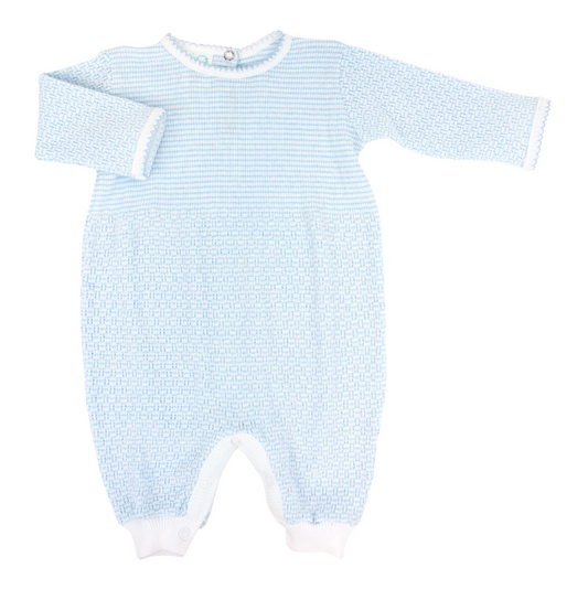 Paty Knit Romper - Blue