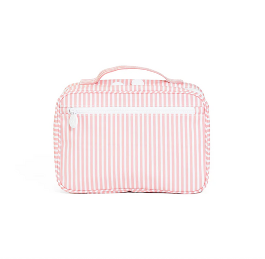 TRVL Design Bundle Up2 Hanging Toiletry Bag - Pimlico Striped Dusty Rose