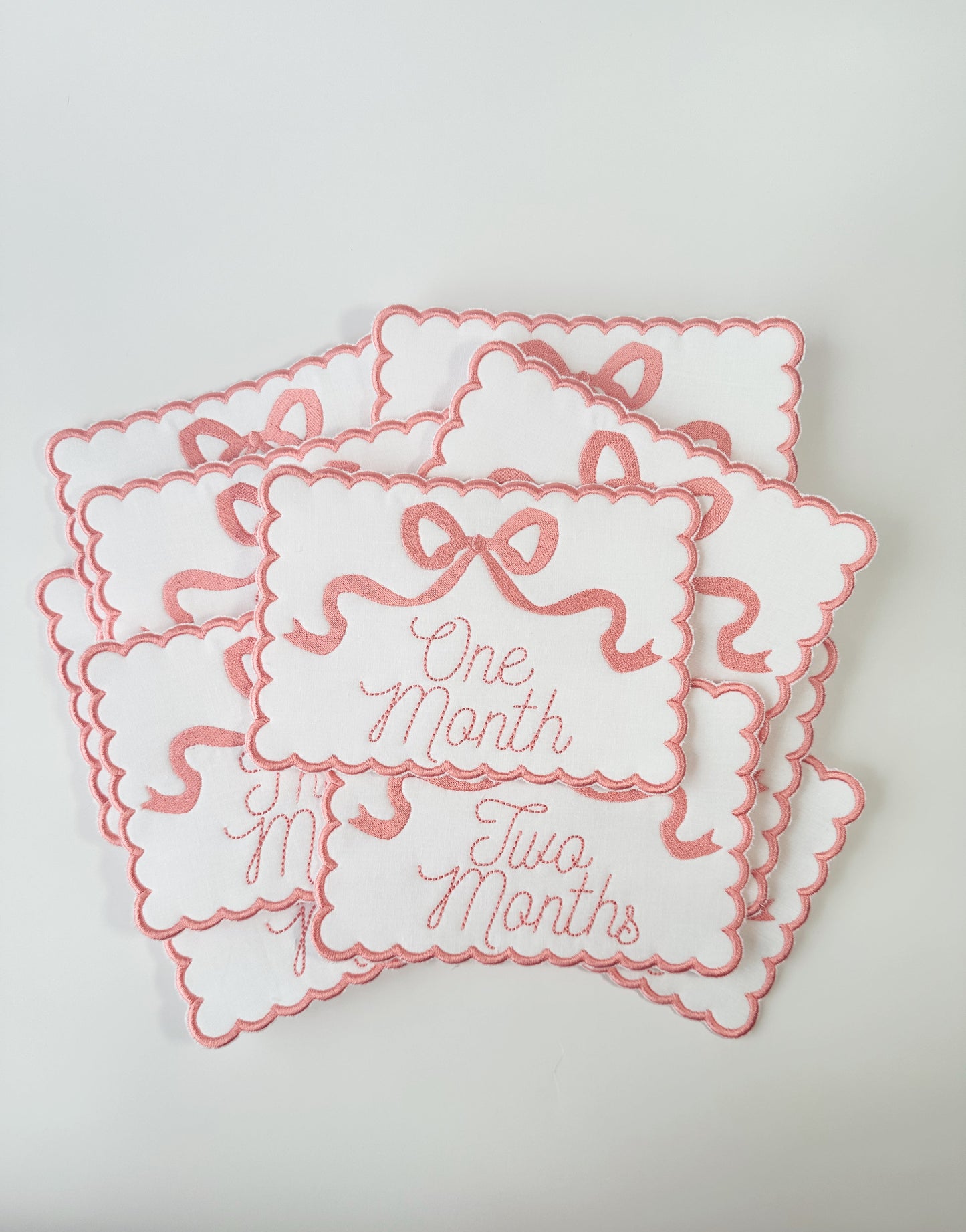 Custom Milestone Signs Months 1-12 + Name Card