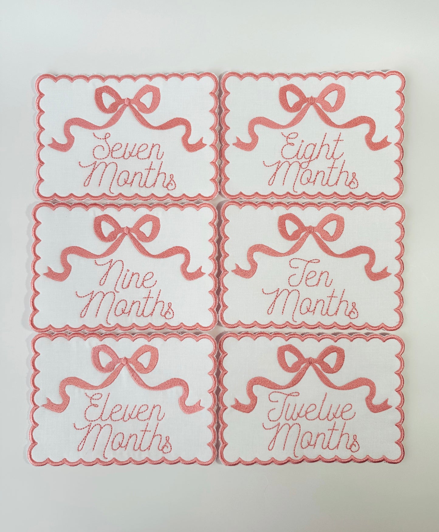 Custom Milestone Signs Months 7-12