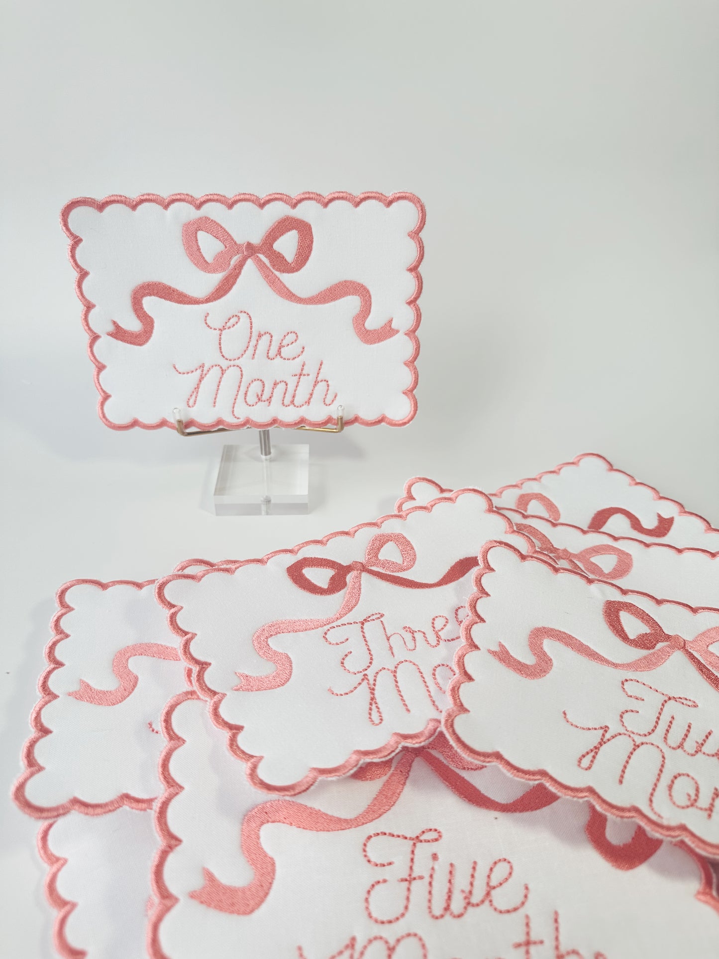 Custom Milestone Signs Months 1-12 + Name Card